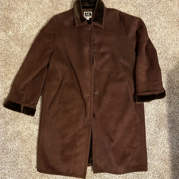 Anne Klein Jackets & Blazers - Anne Klein Dark Brown Coat